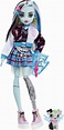 Monster High Doll, Frankie Stein with Pet, Blue and Black Streaked Hair ...