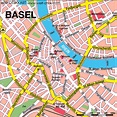 Karte von Basel, Zentrum (Stadt in Schweiz) | Welt-Atlas.de