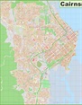 Large detailed map of Cairns