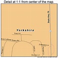 Yorkshire New York Street Map 3684044