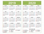 2019 2020 Calendar To Print Calendar Printables Print Calendar | Images ...