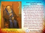 Saint Leopold Mandic and the Mediatrix of All Grace