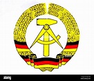 Staatswappen der DDR Stockfotografie - Alamy