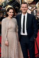 Michelle Dockery and fiancé Jasper Waller-Bridge attend a Downton party ...