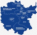 Karte Mittelfranken