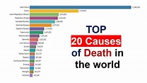 Top 20 Causes of Death Comparison Worldwide - YouTube