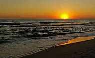 Free picture: sunset, beach, sun, water, dawn, sea, ocean, seascape ...