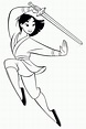 Mulan Free Coloring Pages - Coloring Home