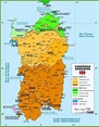 Map of languages in Sardinia | Sardinia, Language map, Map