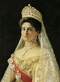 Empress Alexandra Feodorovna (nee Princess Alix of Hesse), consort of Emperor Nicholas II of ...