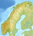 Large detailed relief map of Norway. Norway large detailed relief map ...