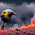 Apocalypse bird As seen by an A.I : LobotomyCorp