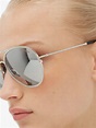 Tom Ford Antibes Crystal Embellished Aviator Sunglasses in Metallic - Lyst