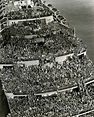 Crowded ship bringing American troops back to New York harbor after V ...