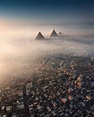 Aerial view over Cairo | Great pyramid of giza, Pyramids of giza, Cairo ...
