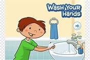 Hygiene Child Hand washing Cleanliness, child, child, text, hand png ...