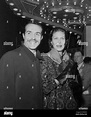 RICARDO MONTALBAN with his wife GEORGIANA YOUNG.Supplied by Globe ...
