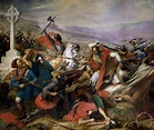 Charles Auguste Steuben The Battle of Poitiers painting - The Battle of ...