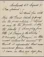 Mabel Loomis Todd, Amherst, Mass., autograph letter signed to Thomas ...