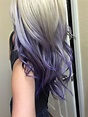 Blonde with purple ombré // purple hair | Purple ombre hair, Ombre hair ...