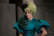 "The Hunger Games" movie still, 2012. Elizabeth Banks as Effie Trinket ...