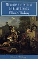 Memorias y aventuras de Barry Lyndon, por William M. Thackeray (1844)