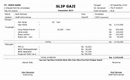 Contoh Slip Gaji Yang Baik Dan Benar | Cara Buat Surat