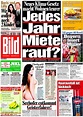 Newspaper Bild (Germany). Newspapers in Germany. Thursday's edition ...
