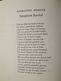 Symptom recital by Dorothy Parker, great poem | Dorothy parker, Great ...