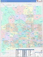 Oakland County, MI Wall Map Color Cast Style by MarketMAPS - MapSales