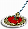 Dessin De Spaghetti - Doodle Of Spaghetti And Fork On A Plate. Hand ...