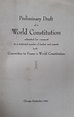 Disegno preliminare di Costituzione Mondiale | Fondazione G. A. Borgese