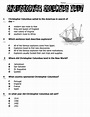 Christopher Columbus 4th Grade Worksheet