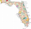 Mapa De Florida Estados Unidos De Norteamerica