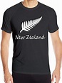 Nueva Zelanda Camiseta de Manga Corta con Cuello Redondo de Verano para ...