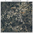 Aerial Photography Map of Lawrenceville, GA Georgia