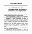 FREE 10+ Acceptance Speech Example Templates in PDF