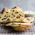 A thick slice of Traditional Irish Soda Bread, a generous smear of ...