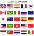Printable World Flags Chart - Printable Blank World