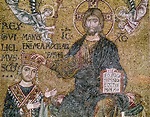 William II (1154-89) King of Sicily rece - Byzantine School