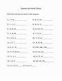 Sequence and Number Pattern worksheet | Live Worksheets