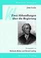 eBook: John Locke: Zwei Abhandlungen über die Regierung von Bernd ...