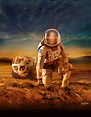 NASA astronaut on Mars by James Vaughan | human Mars