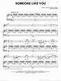 Adele: Someone Like You sheet music for voice and piano (PDF)