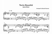 James Blunt - You're Beautiful (Sheet Music)