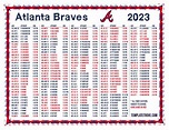 Printable 2023 Atlanta Braves Schedule