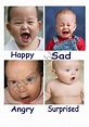 baby faces showing different feelings. Great for teaching toddlers, and ...