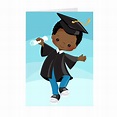 African American Boy - Graduation Greeting Card | Niños, Graduación, Arte
