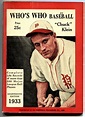 1933 Who's Who in Baseball Chuck Klein | Baseball, Chuck klein ...