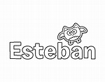 Dibujo de Esteban para Colorear - Dibujos.net